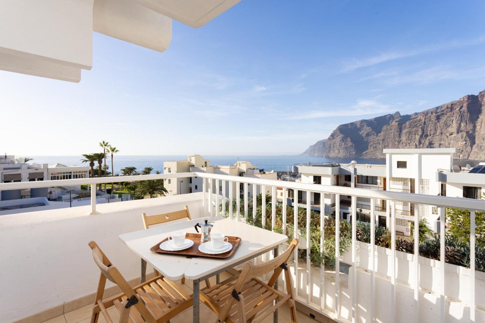 Okstay Los Gigantes With Ac, Terraces And Sea Views Santiago del Teide Extérieur photo