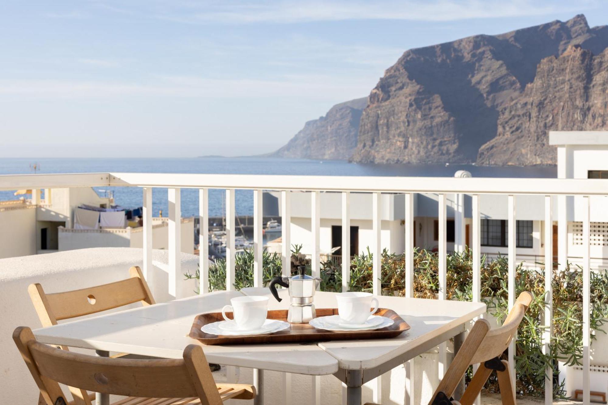 Okstay Los Gigantes With Ac, Terraces And Sea Views Santiago del Teide Extérieur photo